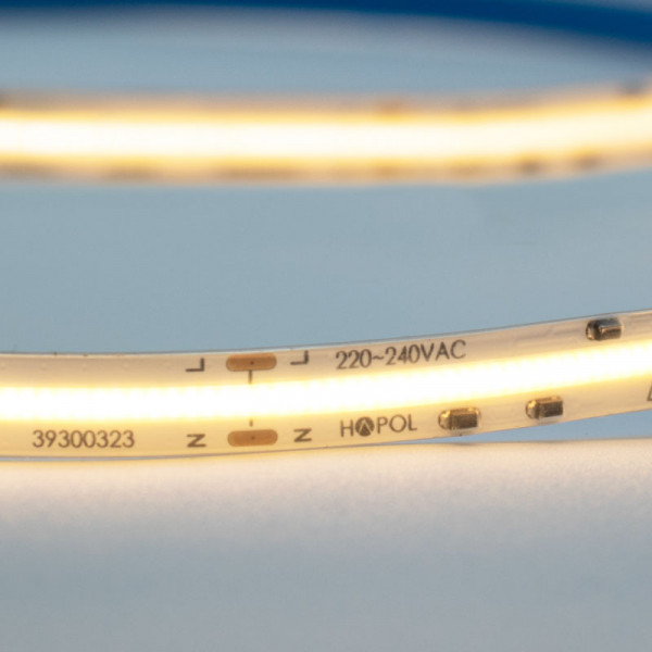 RIBA COB - Tira LED COB 220V, 560 Led/m IP65, Corte 5 cm