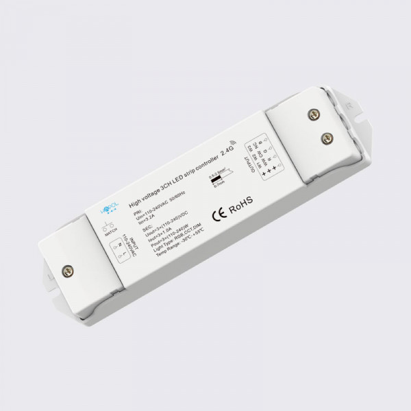 CONTROLADOR -  Monocolor y RGB RF para Tiras LED 100-240V
