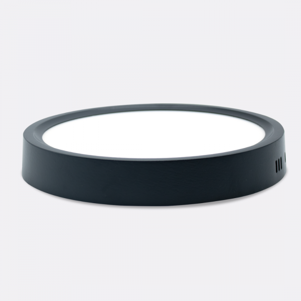 BEEKY RS - Downlight LED extraplano Superficie, Redondo Negro, IP20
